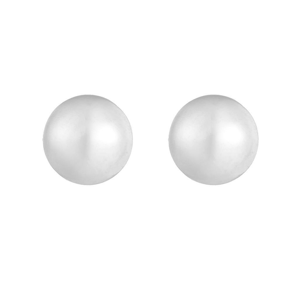 925 Sterling Silver Mini Round Bead Stud Earrings, Minimalist Sleep-in Tiny Jewelry