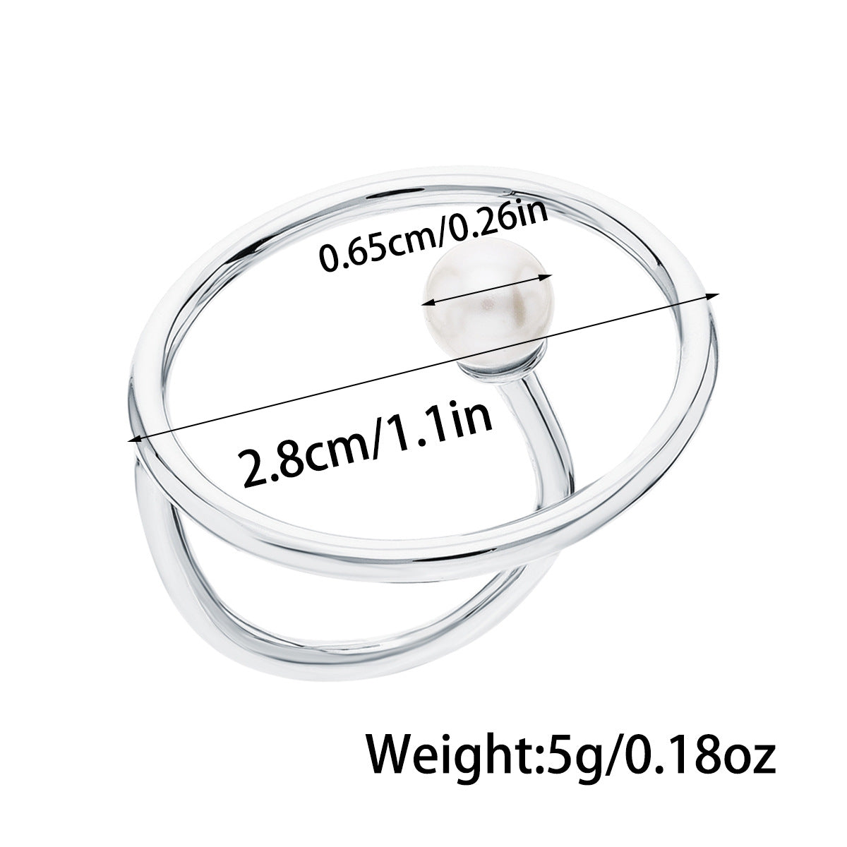 Geometric Shell Ring - S925 Silver Adjustable Bold Minimalist