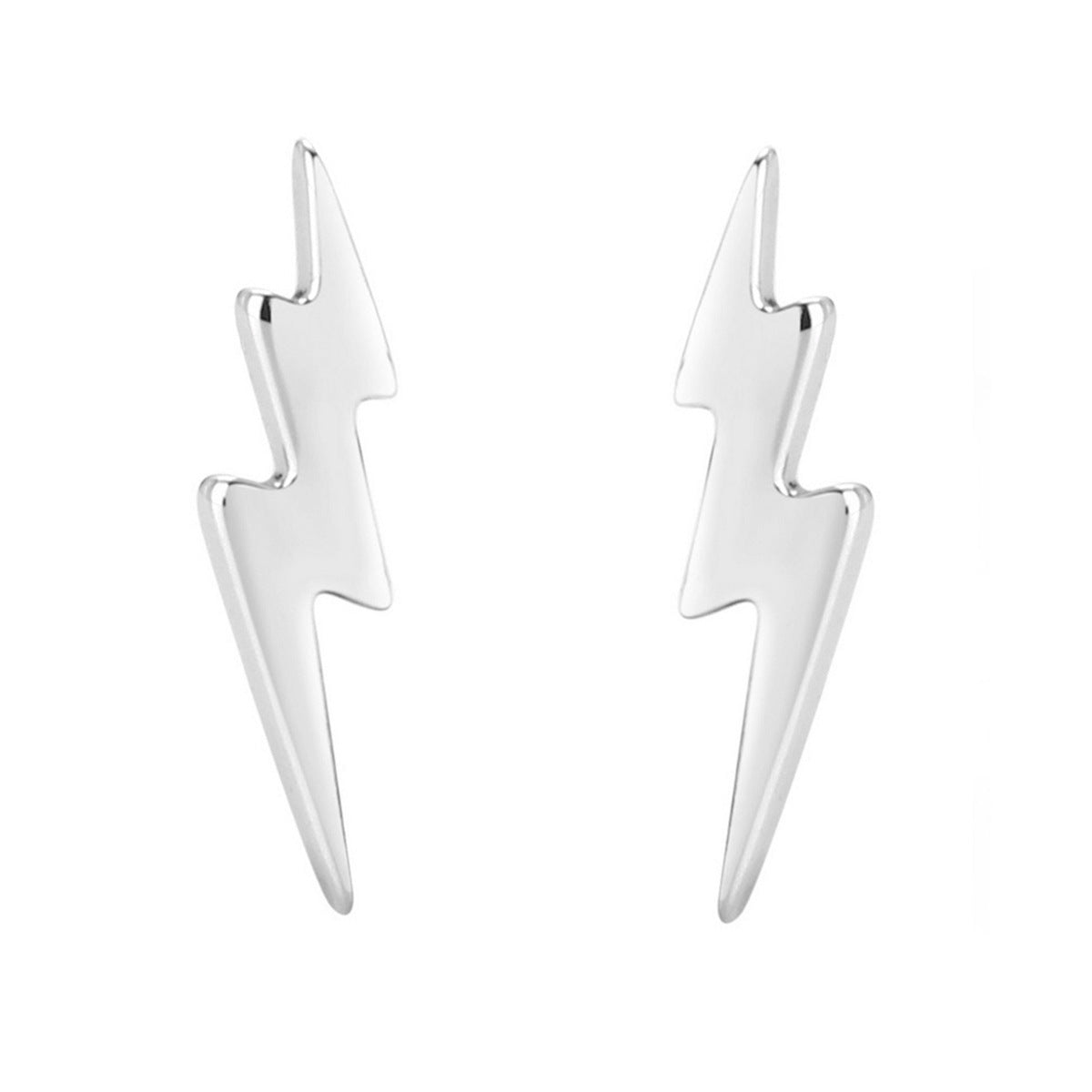 Lightning Stud Earrings - 925 Silver Mini Stackable Wholesale