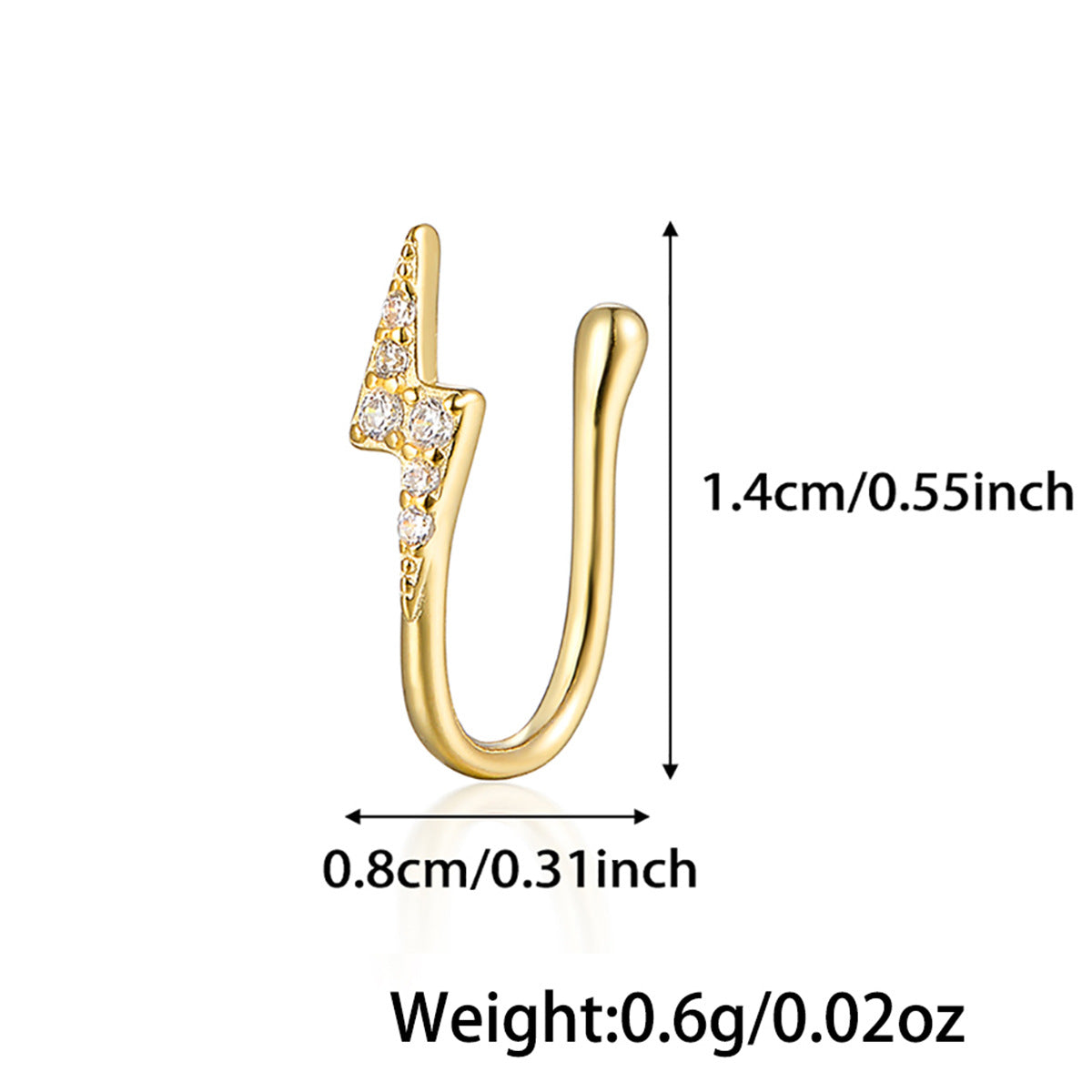 Star Nose Clip - 925 Silver Minimalist Light Luxury Unisex Jewelry