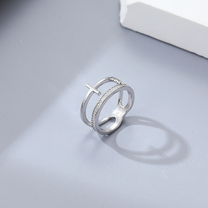 S925 Cross Jewelry Set | Necklace, Earrings & Ring, Ready to Ship