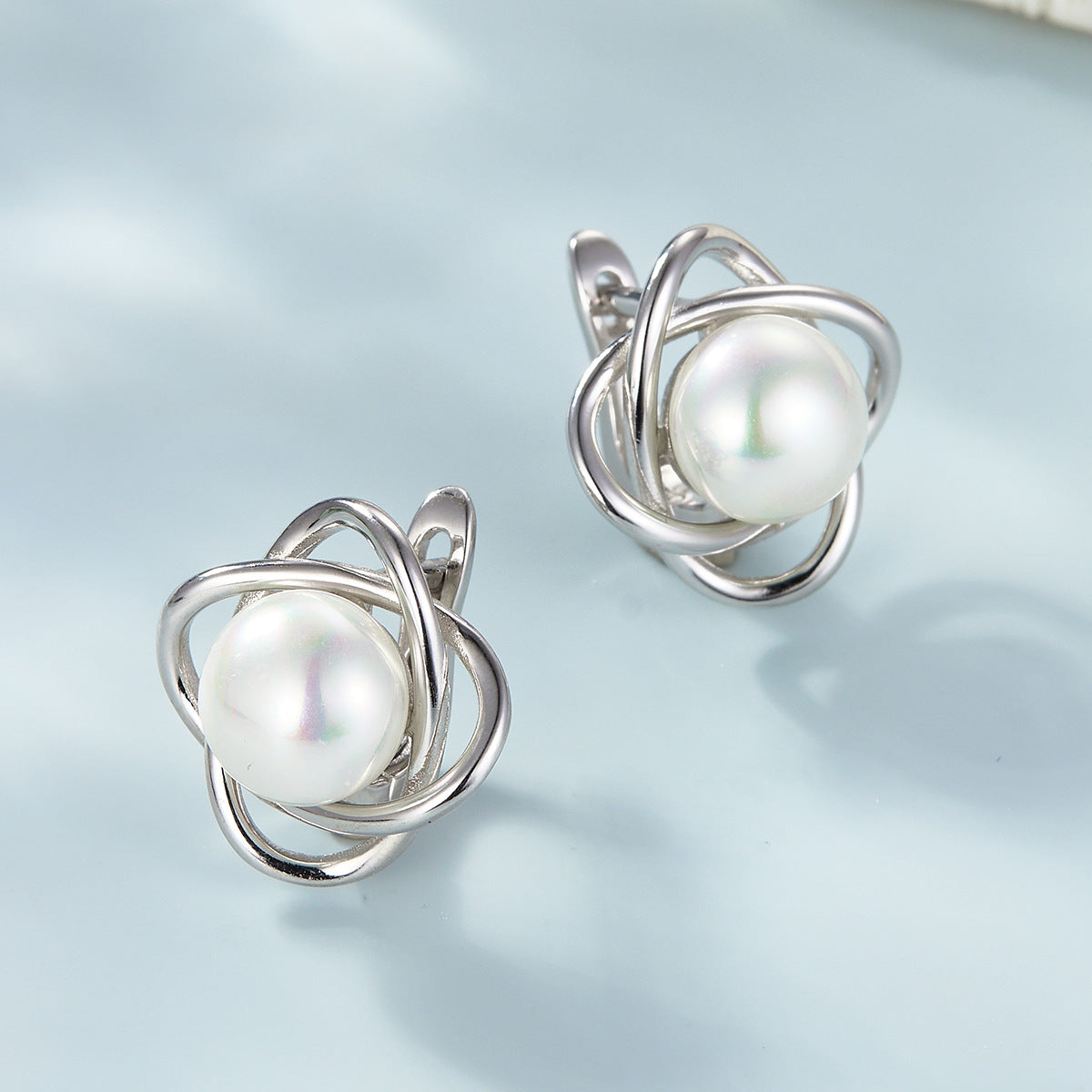 INS Light Luxury Pearl Set | 925 Silver Earrings, Ring, Necklace