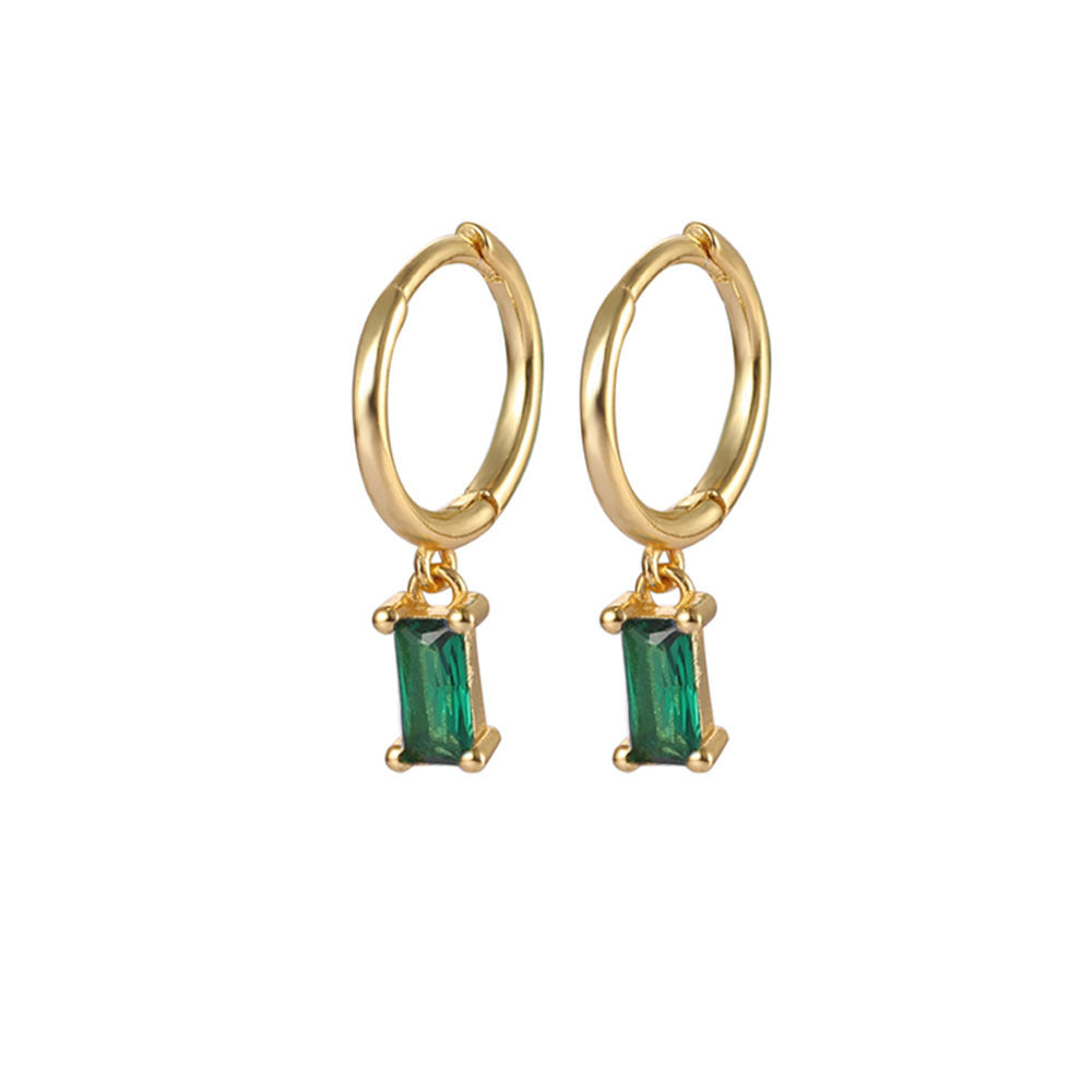 Zircon Earrings Wholesale - S925 Sterling Silver Minimalist Niche Studs