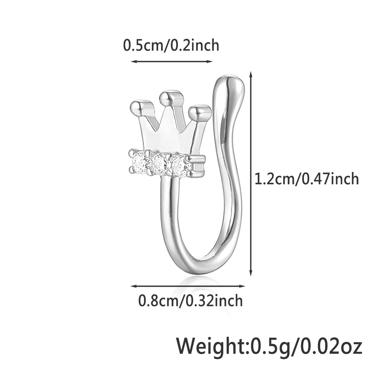 Star Nose Clip - 925 Silver Minimalist Light Luxury Unisex Jewelry