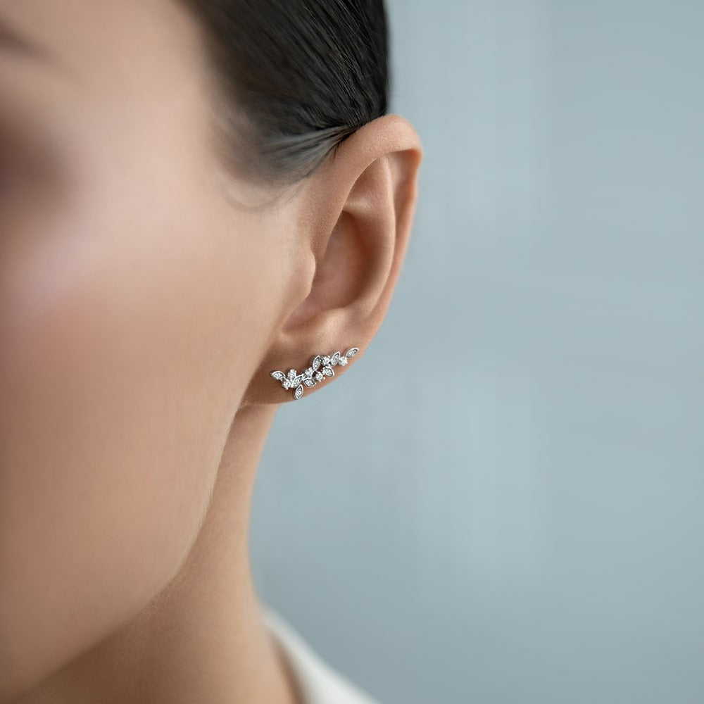 Leaf Pendant Necklace - 925 Silver Minimalist Light Luxury Choker