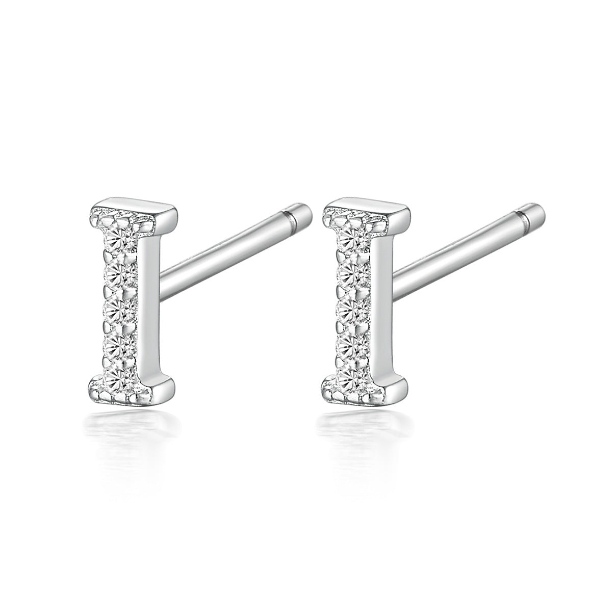 Alphabet Zircon Studs - 925 Silver Light Luxury Factory Wholesale