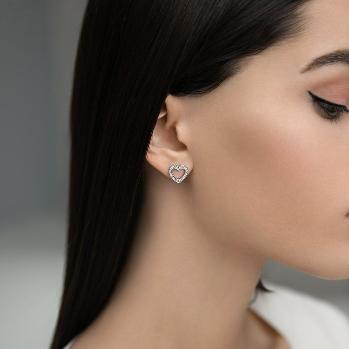 Heart Jewelry Set - 925 Silver Minimalist Light Luxury for Women