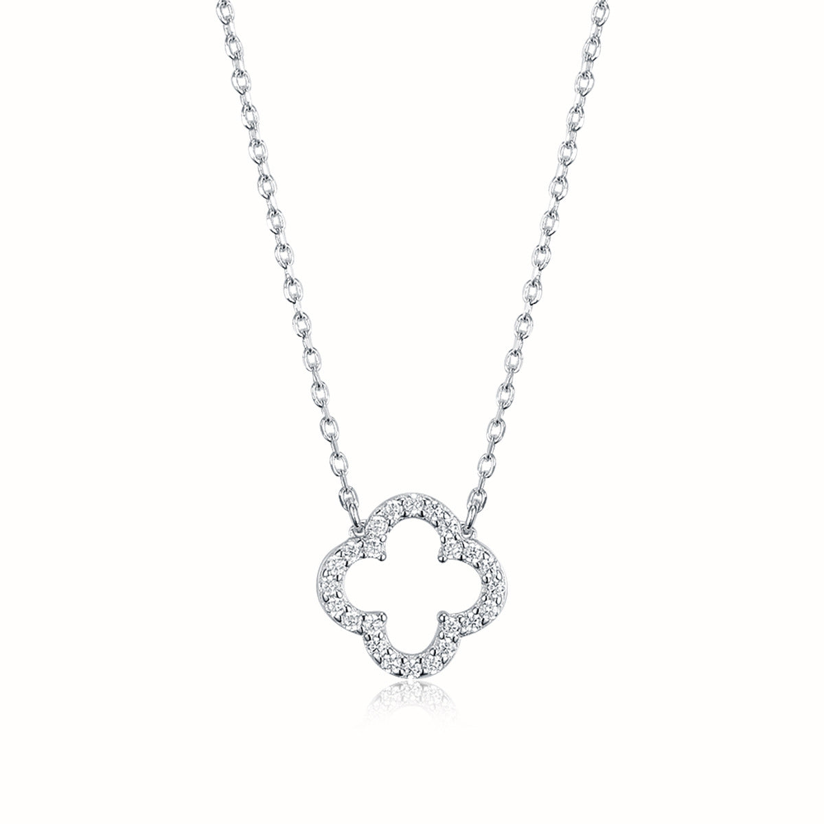 Hollow Clover Jewelry Set - 925 Silver Light Luxury for Women