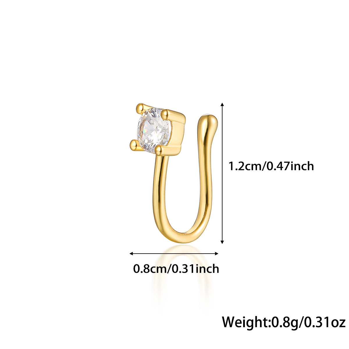 Star Nose Clip - 925 Silver Minimalist Light Luxury Unisex Jewelry