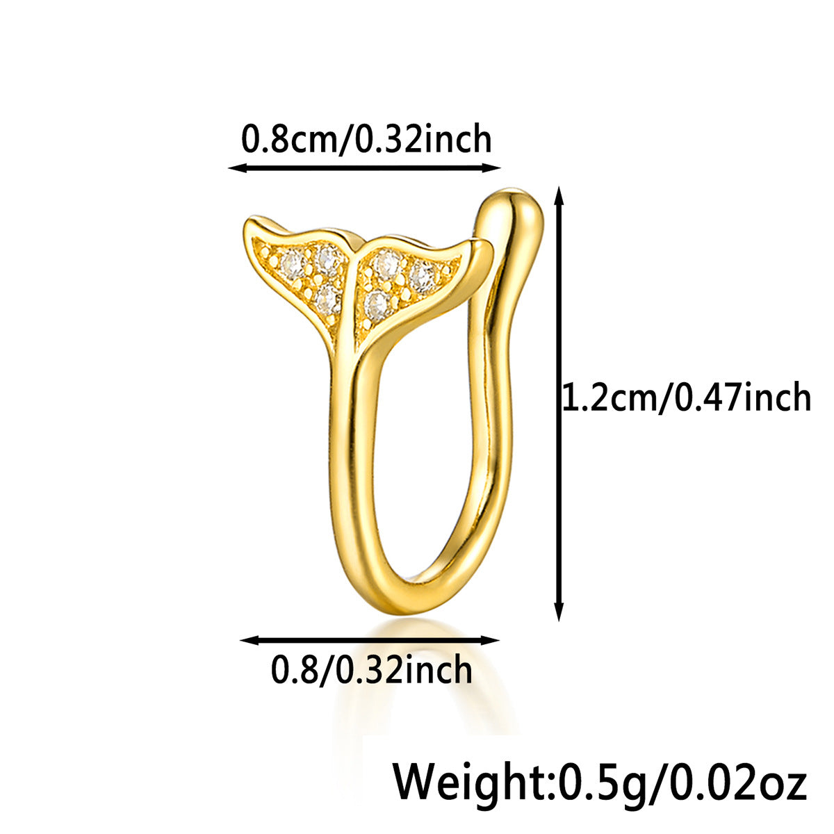 Star Nose Clip - 925 Silver Minimalist Light Luxury Unisex Jewelry