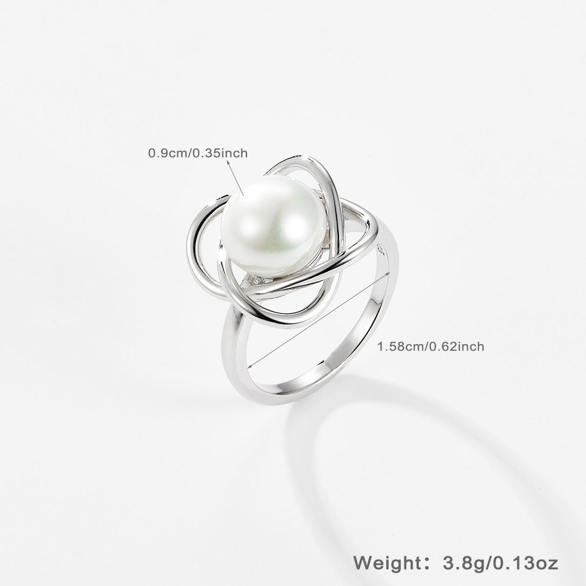 INS Light Luxury Pearl Set | 925 Silver Earrings, Ring, Necklace