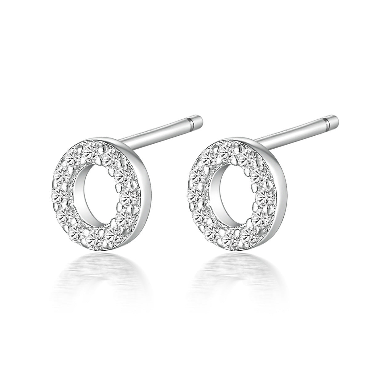 Alphabet Zircon Studs - 925 Silver Light Luxury Factory Wholesale