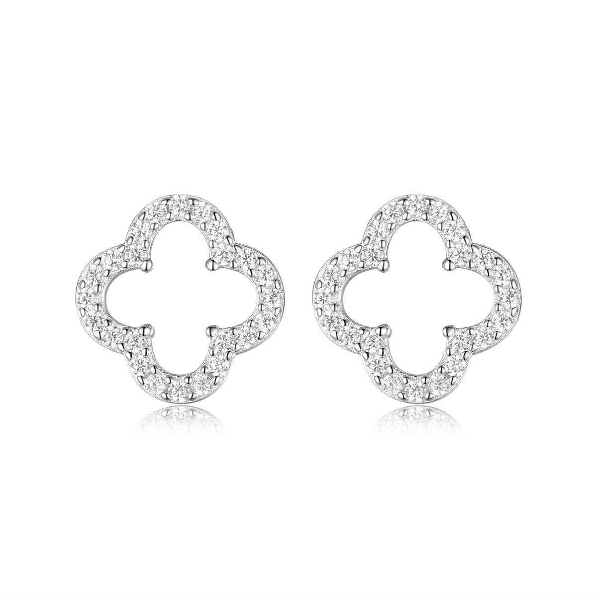 Hollow Clover Jewelry Set - 925 Silver Light Luxury for Women