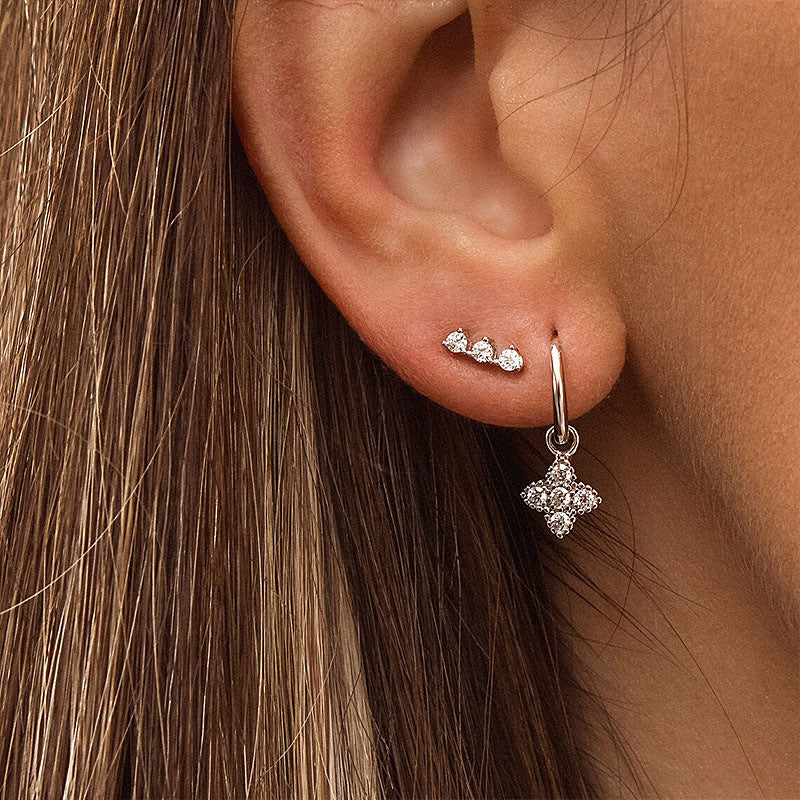 Zircon Stud Earrings - S925 Silver Minimalist Trending