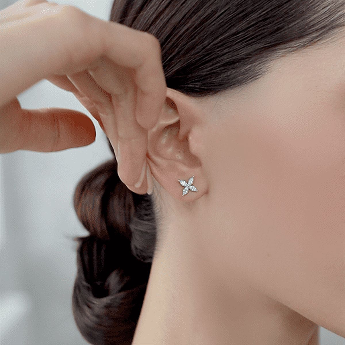 Butterfly Jewelry Set - 925 Silver Flower Pendant Necklace Bracelet