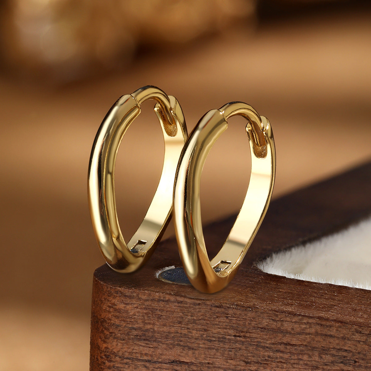 Wavy Hoop Earrings - S925 Silver Asymmetric Minimalist Geometric