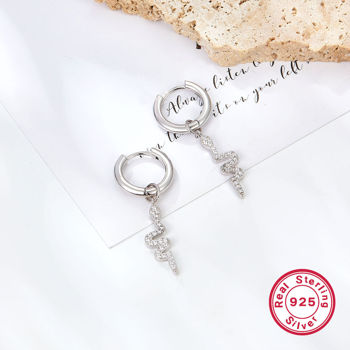 Luxe Serpent Jewelry Set | 925 Silver Earrings, Necklace & Pendant