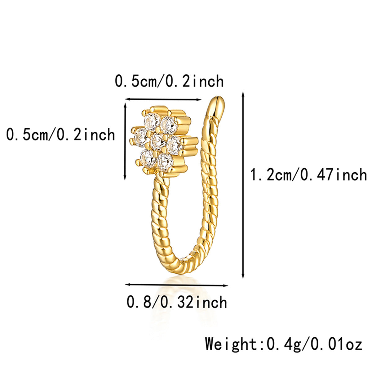 Star Nose Clip - 925 Silver Minimalist Light Luxury Unisex Jewelry