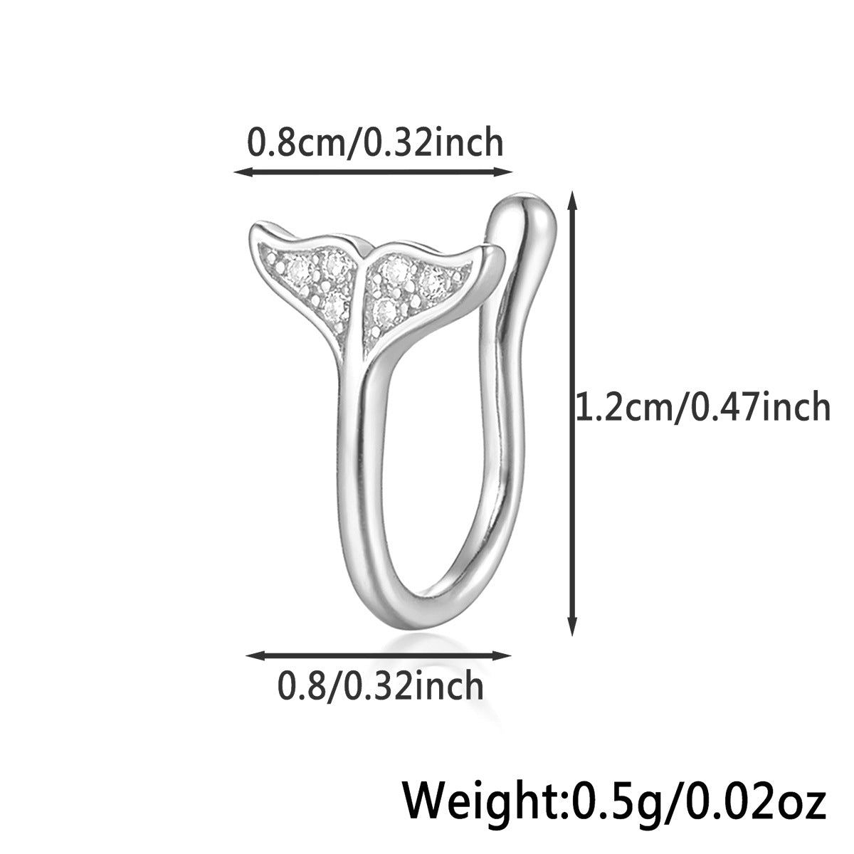 Star Nose Clip - 925 Silver Minimalist Light Luxury Unisex Jewelry