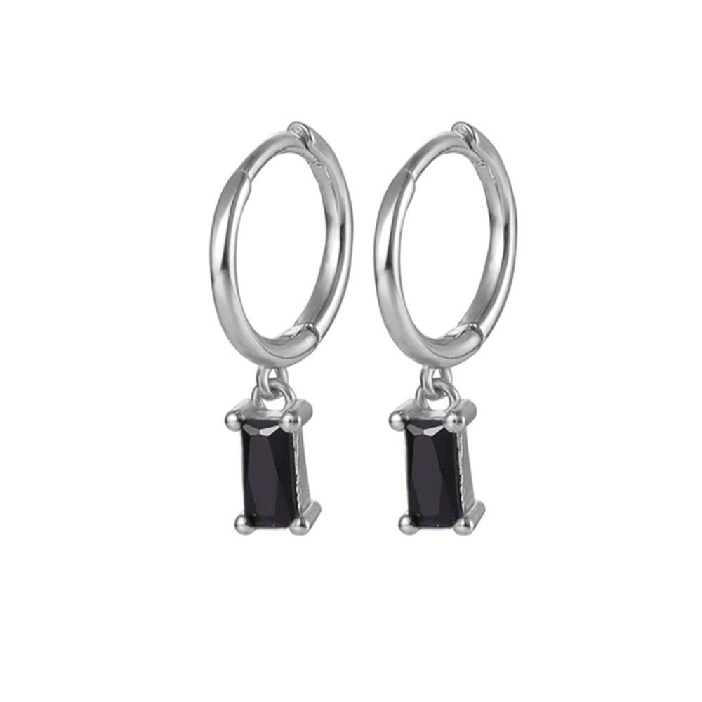 Zircon Earrings Wholesale - S925 Sterling Silver Minimalist Niche Studs