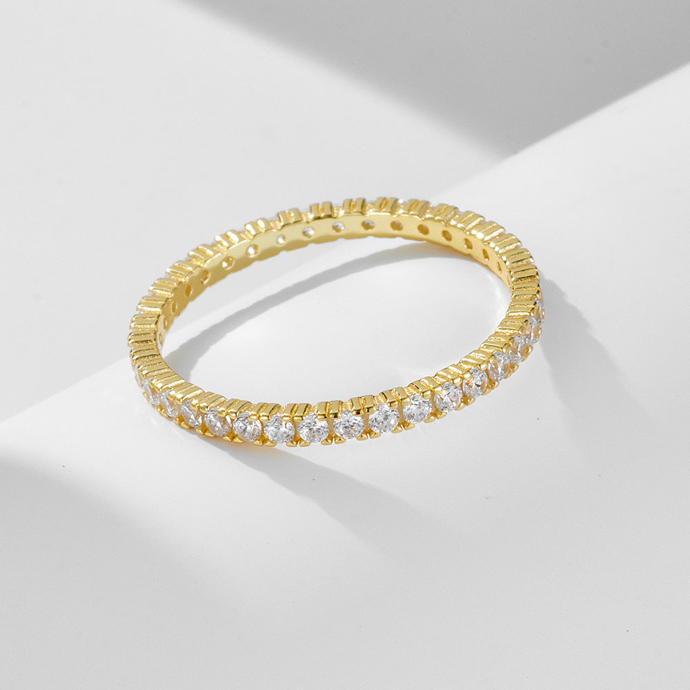 925 Sterling Silver Stacking Ring Set, Minimalist Pave Zirconia & Sleek Band Set of 3 Jewelry