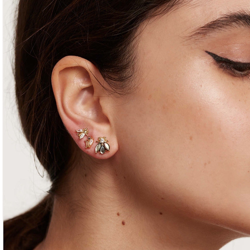 Zircon Stud Earrings - S925 Silver Minimalist Trending