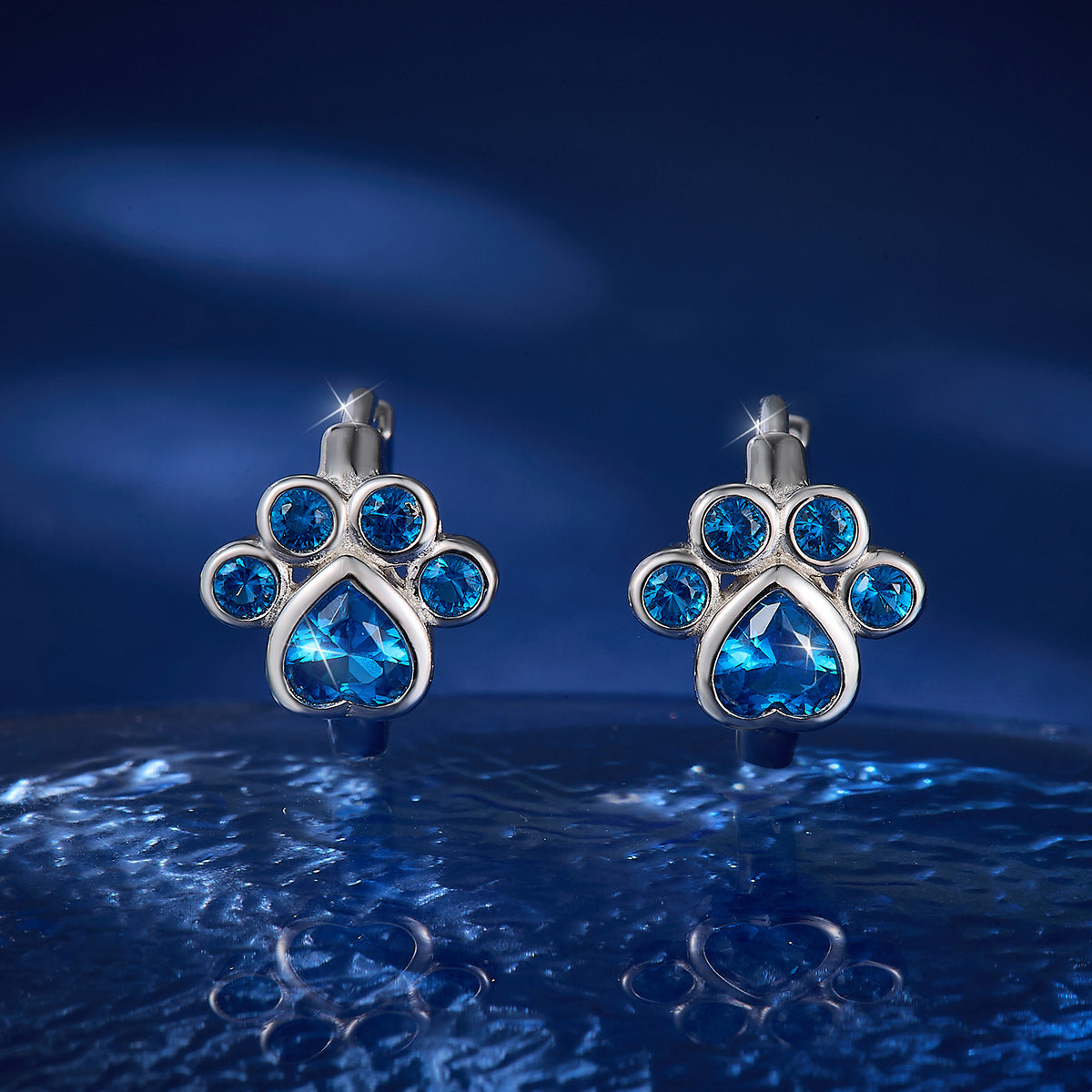 Cat Claw Jewelry Set - S925 Silver Purple Zircon Sweet Cute Gift