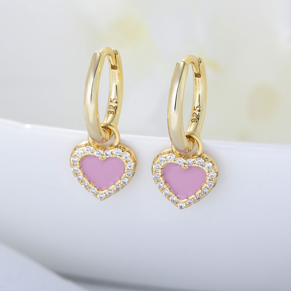 S925 Silver Minimalist Earring Combination - Sparkling Zirconia Set for Women