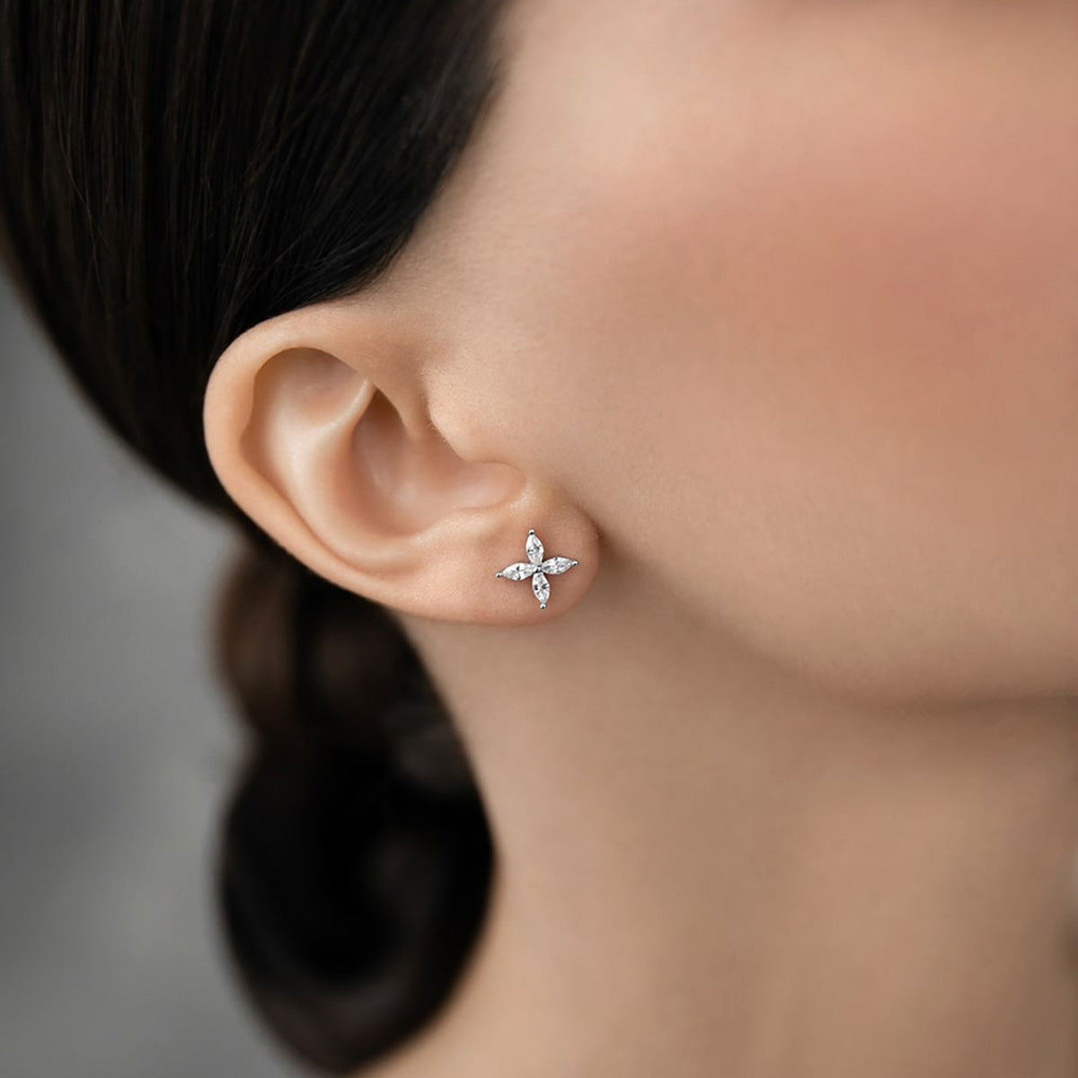 Butterfly Jewelry Set - 925 Silver Flower Pendant Necklace Bracelet