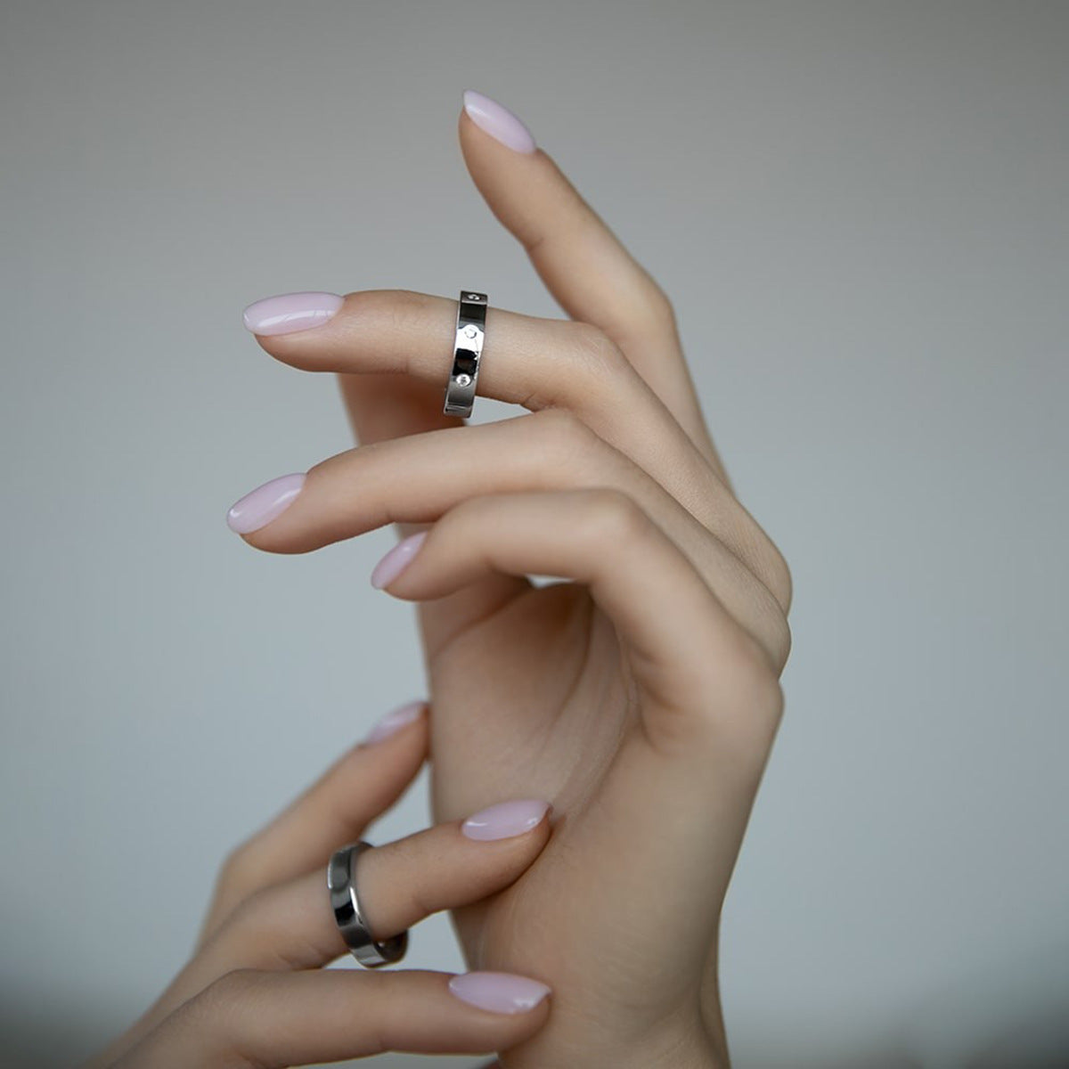 Polished Zircon Ring - 925 Silver Minimalist Niche Wholesale