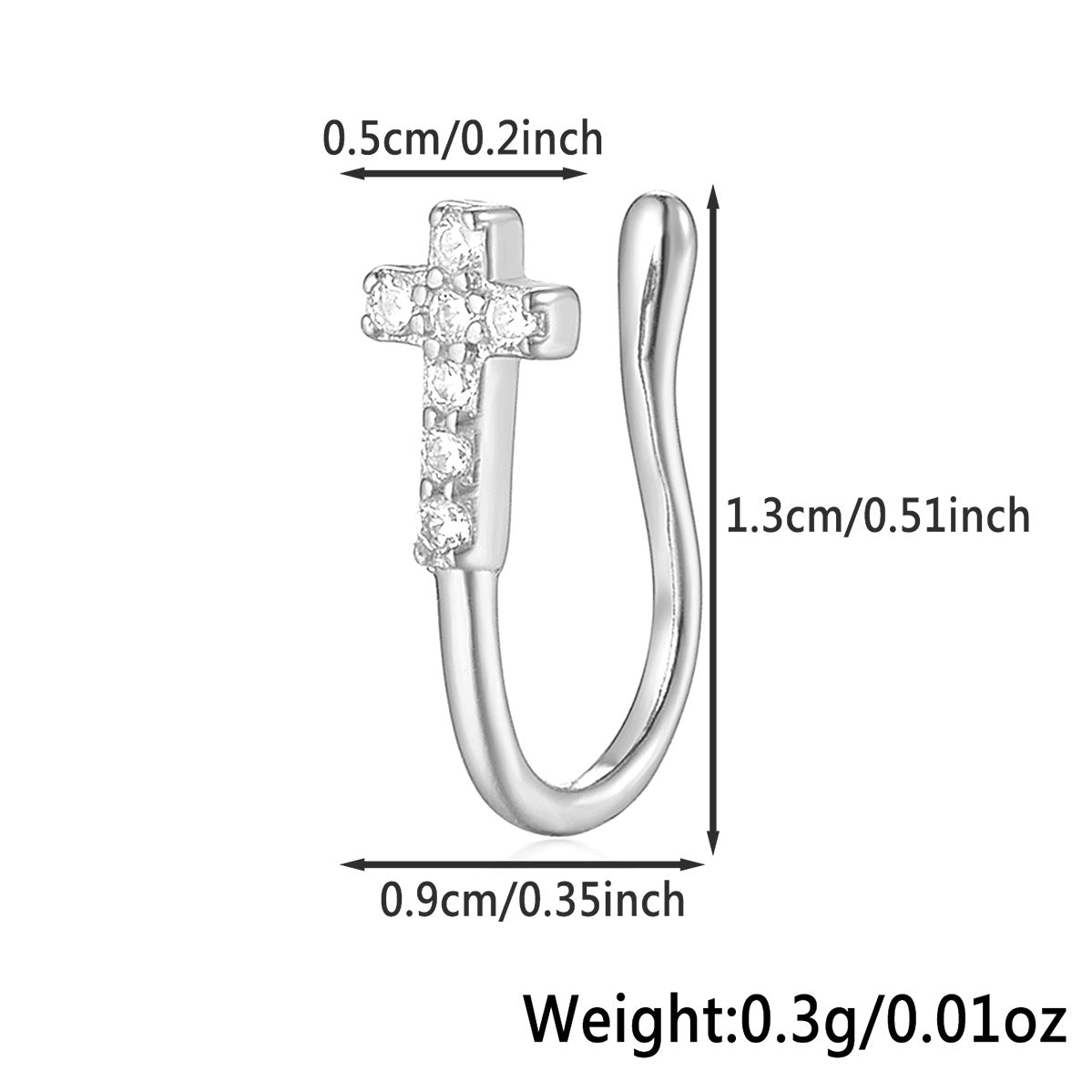 Star Nose Clip - 925 Silver Minimalist Light Luxury Unisex Jewelry