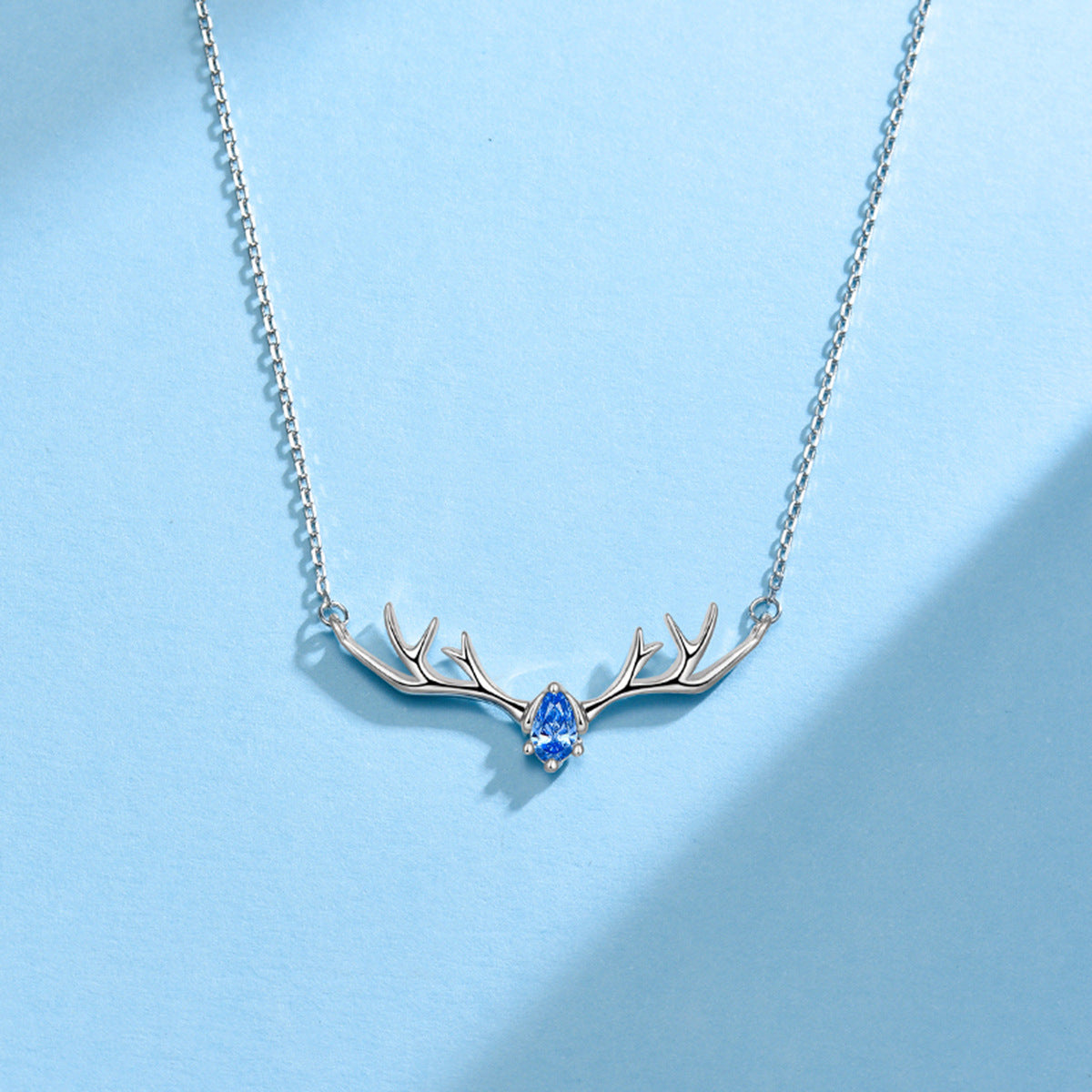 S999 Moose Antler Jewelry Set | Micro-Zircon Necklace & Bracelet