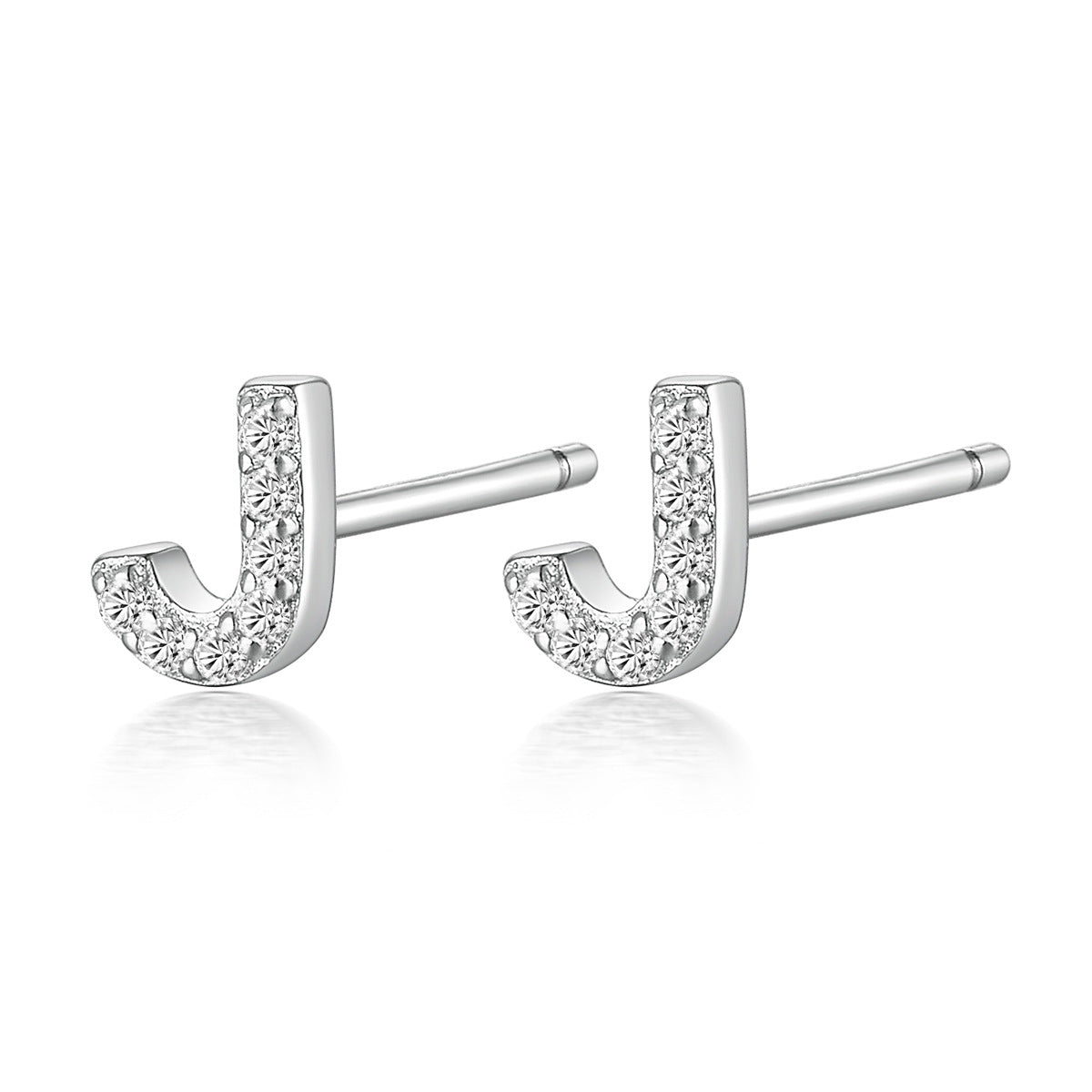 Alphabet Zircon Studs - 925 Silver Light Luxury Factory Wholesale