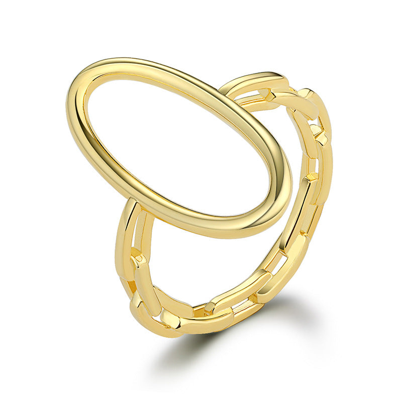 Star Moon Geometric Ring - 925 Silver Minimalist Wholesale Jewelry