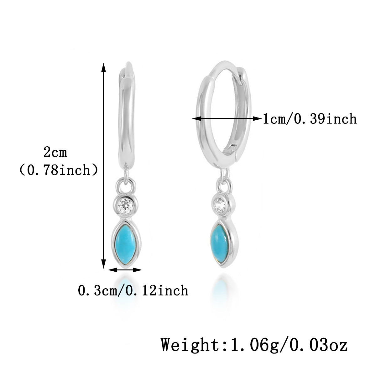 Teardrop Zircon Earrings - S925 Silver Long Fringe Light Luxury