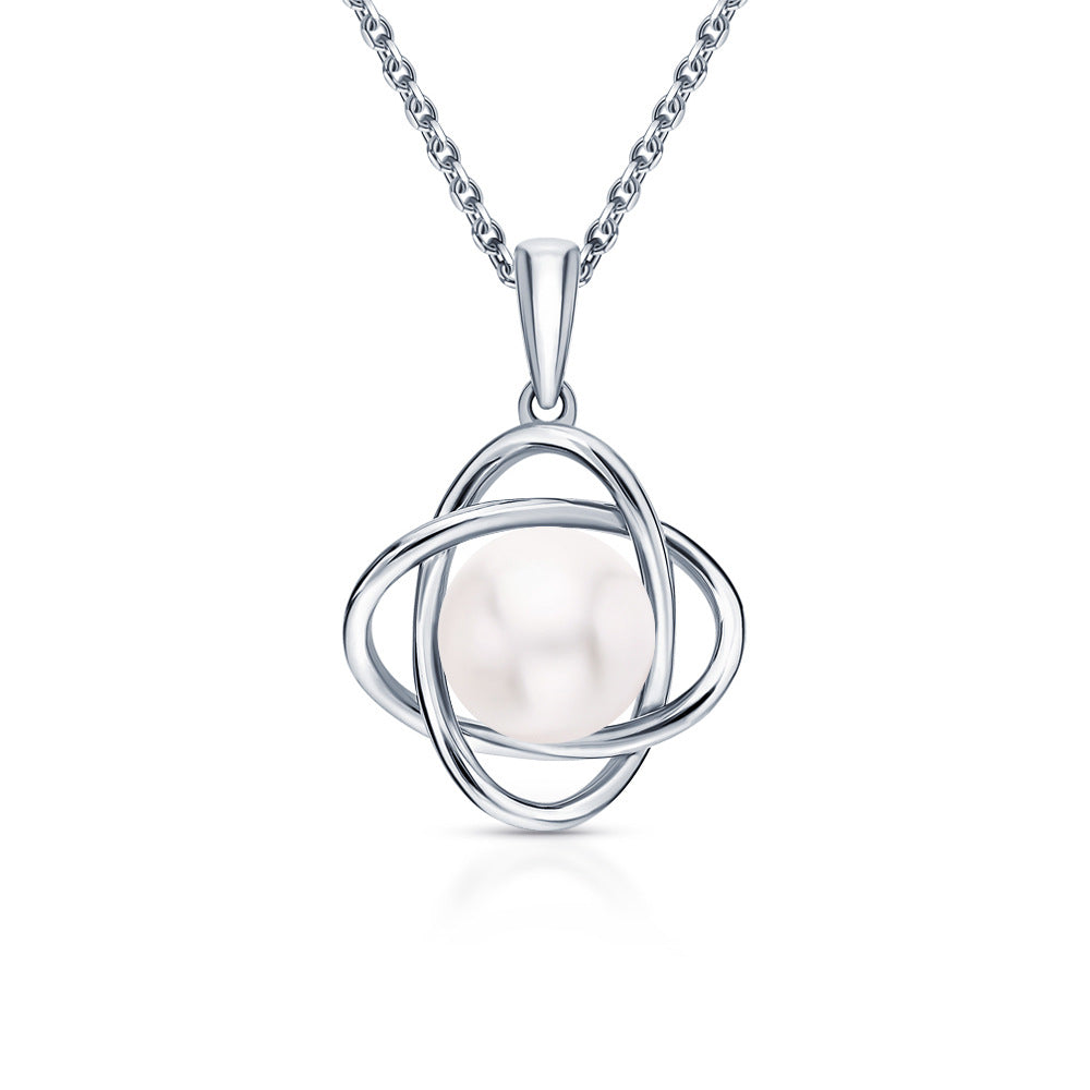 INS Light Luxury Pearl Set | 925 Silver Earrings, Ring, Necklace