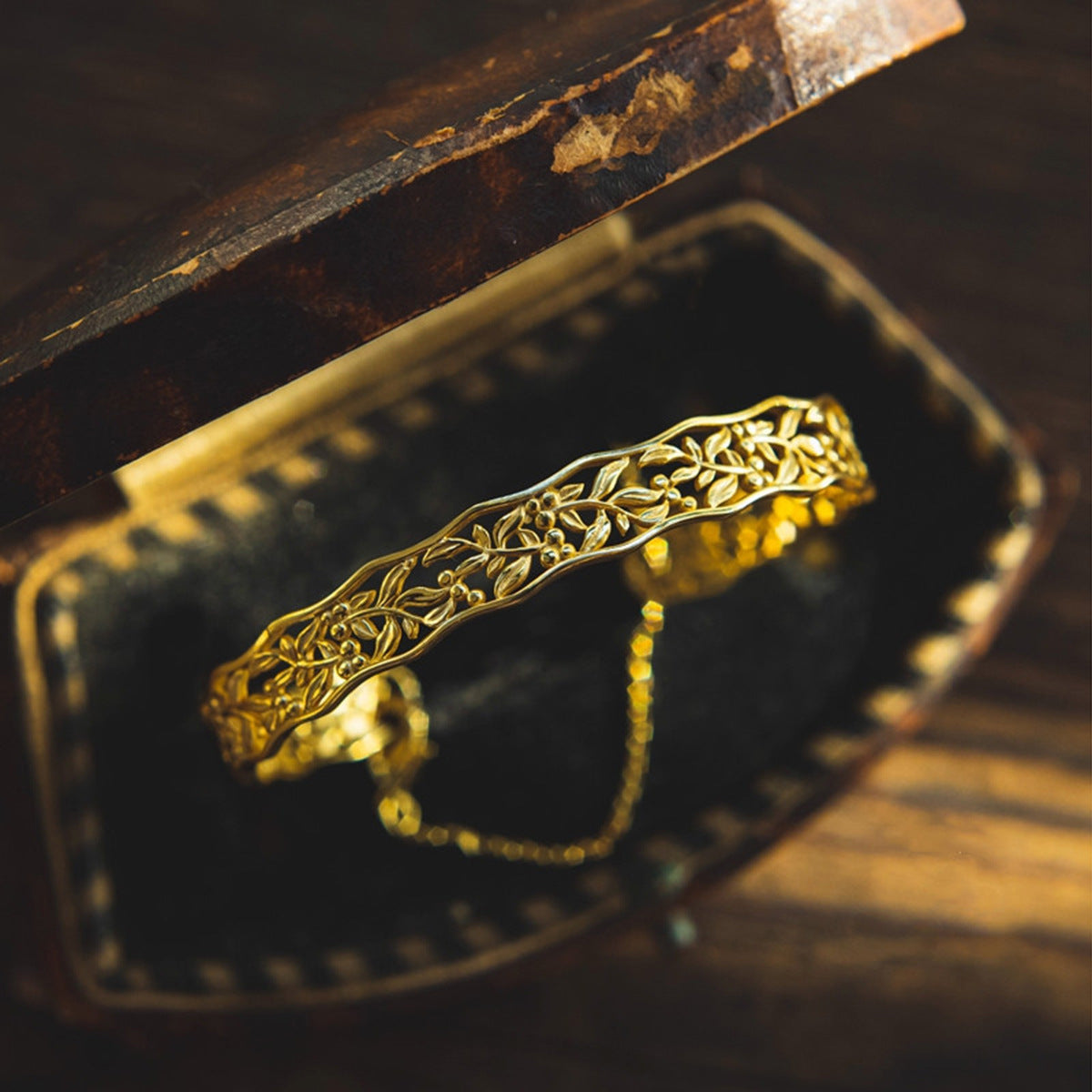 Phoenix Silver Bangle - 925 Silver Open Adjustable Vintage