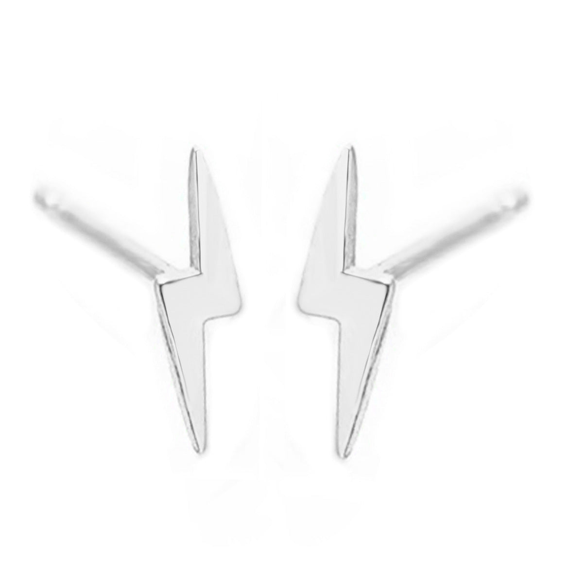 Lightning Stud Earrings - 925 Silver Mini Stackable Wholesale