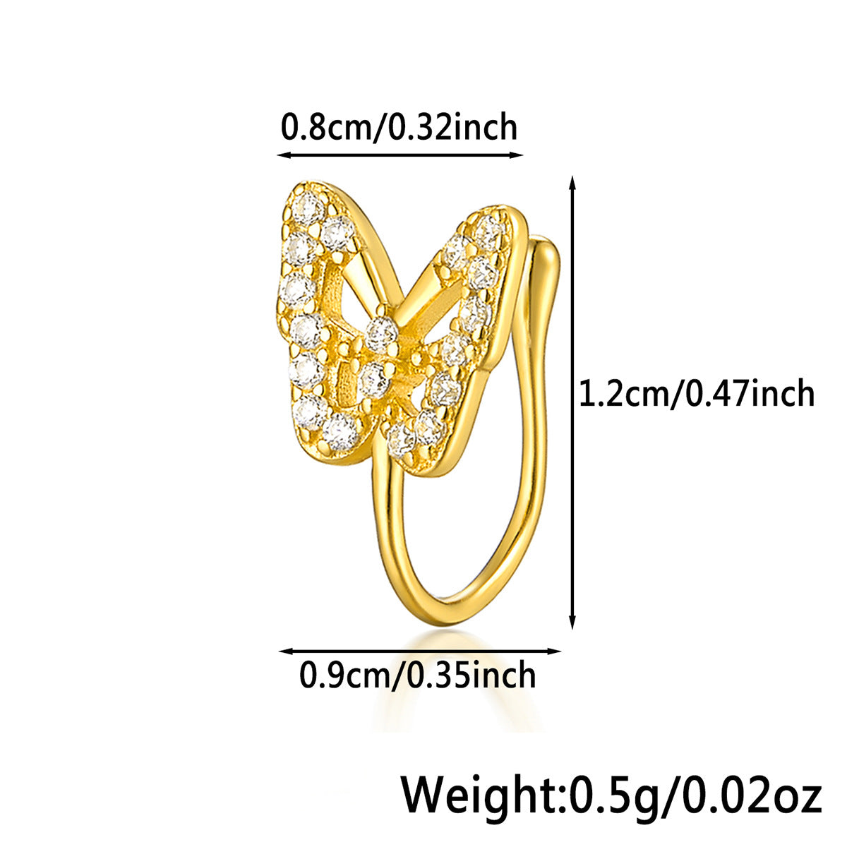 Star Nose Clip - 925 Silver Minimalist Light Luxury Unisex Jewelry