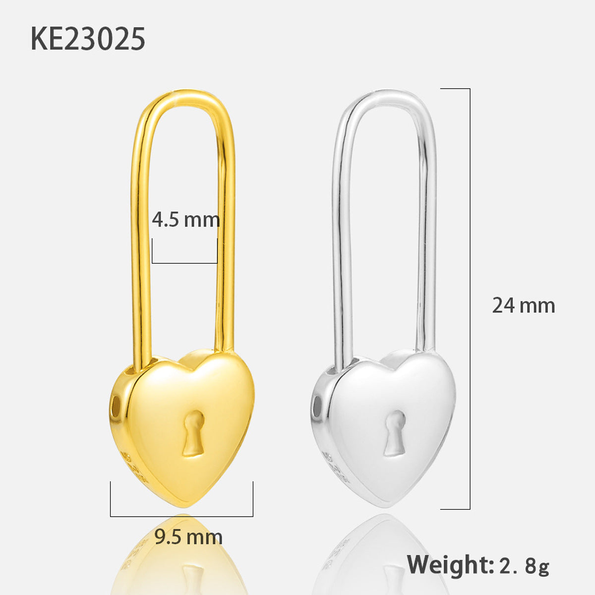 Heart Zircon Ear Cuffs - 925 Silver Stackable Trending Wholesale