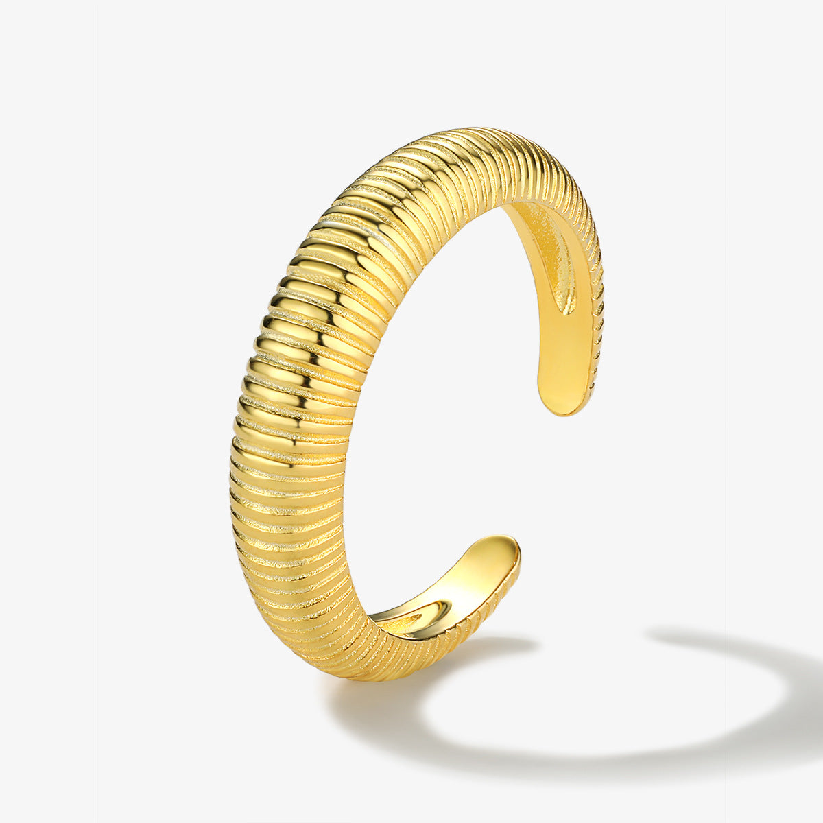 French Geometric Ring - S925 Silver Retro Minimalist Adjustable