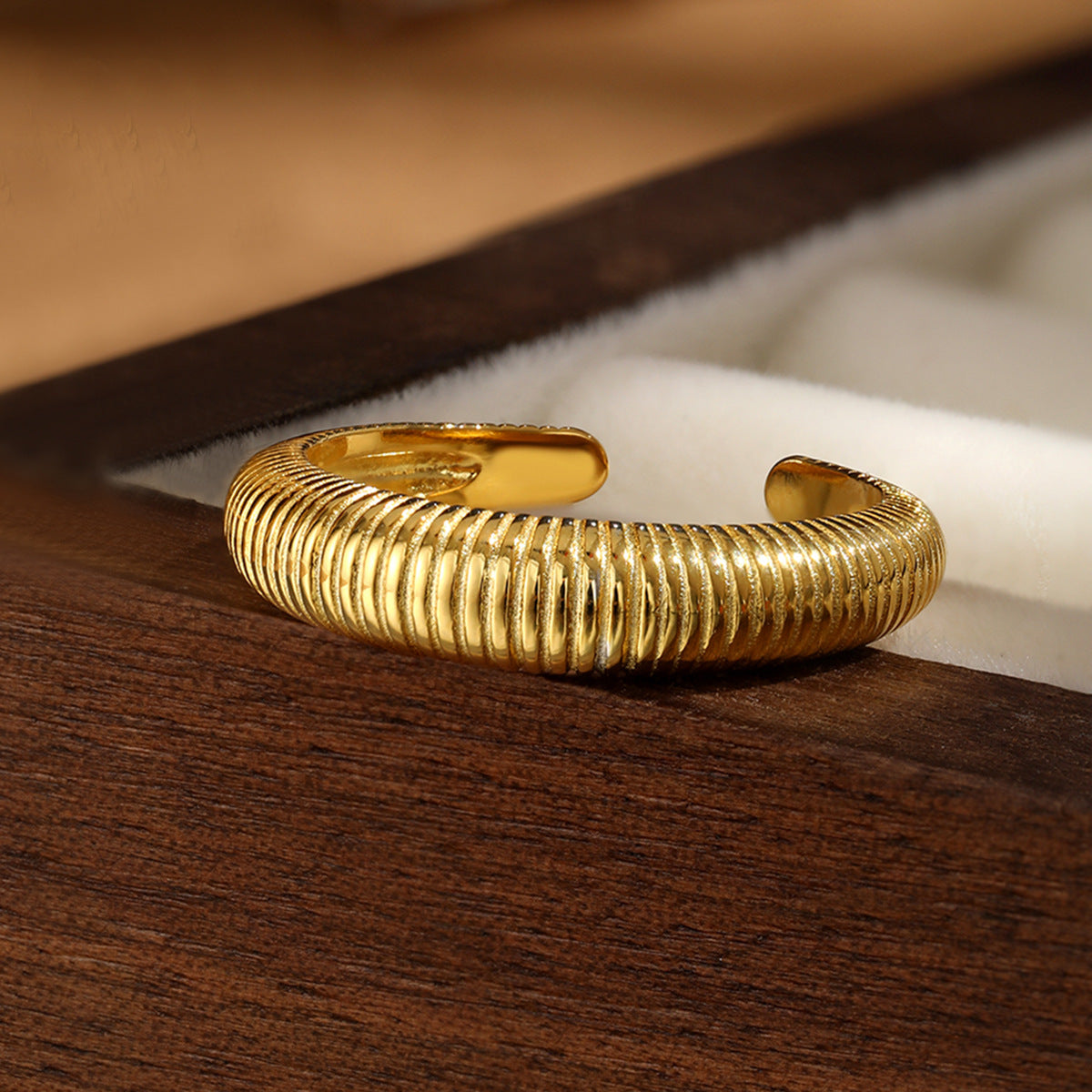 French Geometric Ring - S925 Silver Retro Minimalist Adjustable