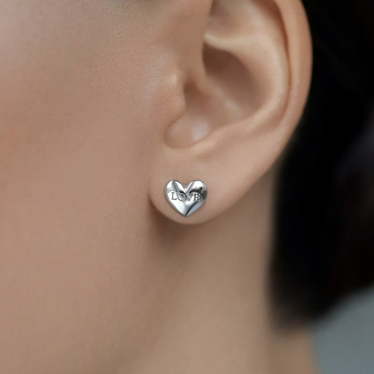 Double Sided Heart Ring - 925 Silver Flip Love Minimalist Jewelry