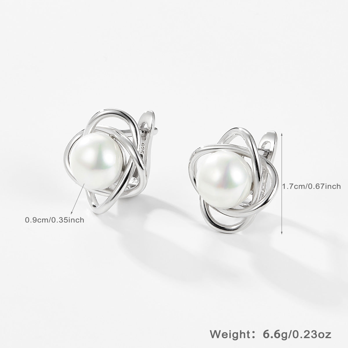 INS Light Luxury Pearl Set | 925 Silver Earrings, Ring, Necklace