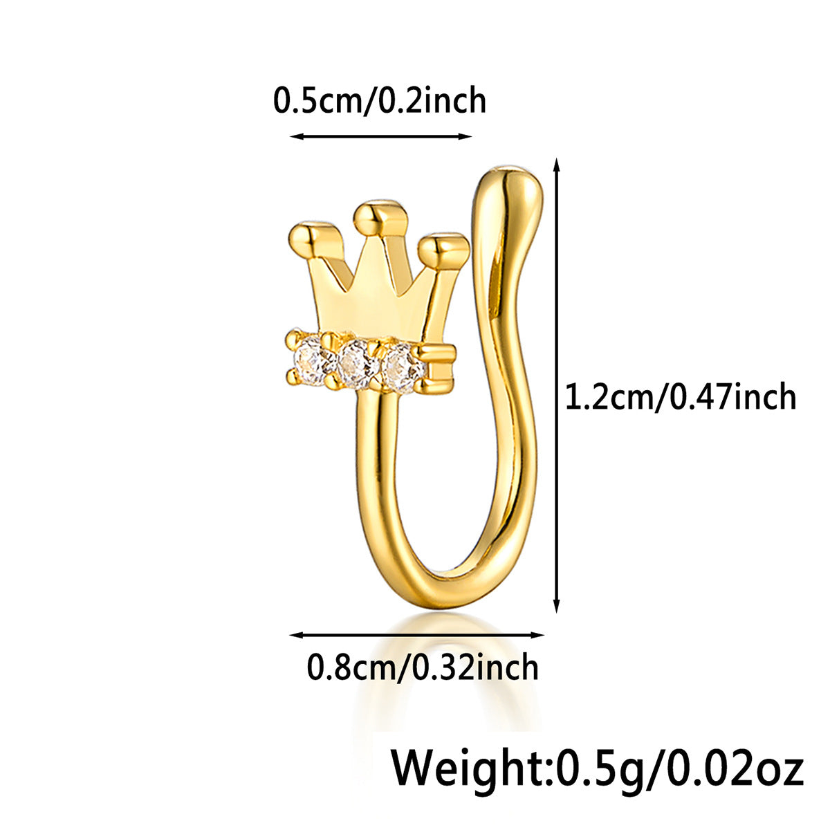 Star Nose Clip - 925 Silver Minimalist Light Luxury Unisex Jewelry