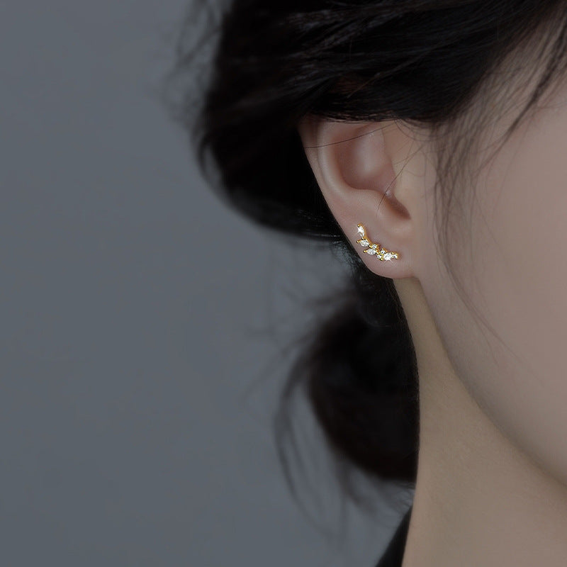 Zircon Stud Earrings - S925 Silver Minimalist Trending