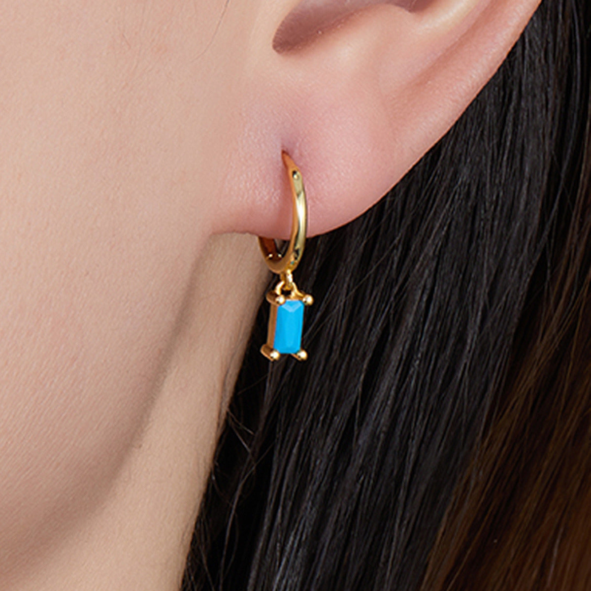 Zircon Earrings Wholesale - S925 Sterling Silver Minimalist Niche Studs