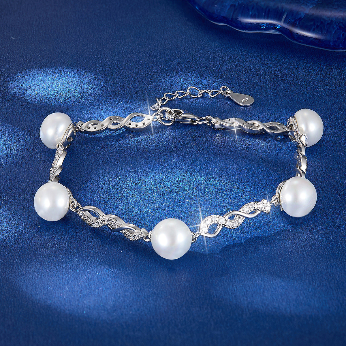 Pearl Zircon Bracelet - S925 Silver Mother's Day Luxury Gift
