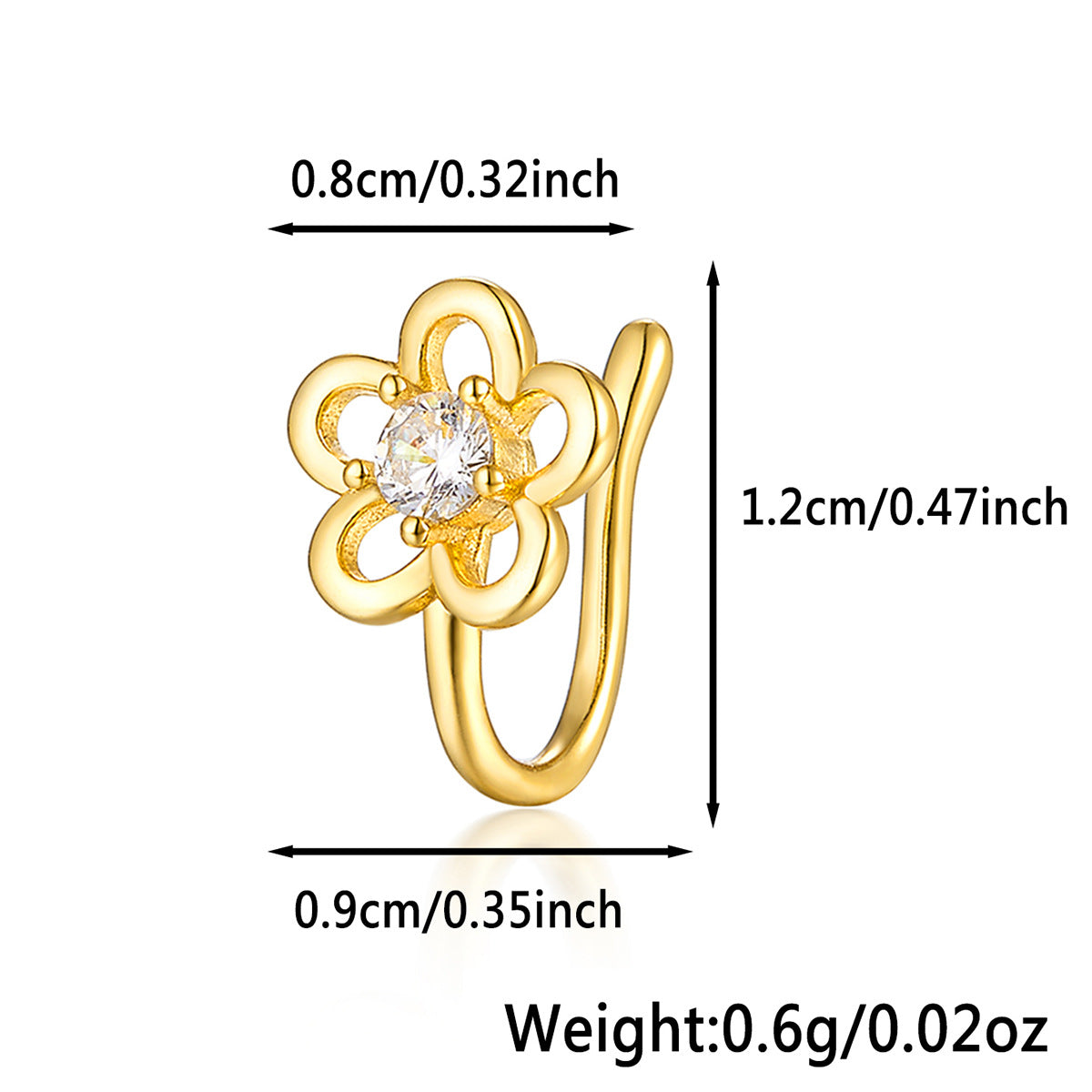 Star Nose Clip - 925 Silver Minimalist Light Luxury Unisex Jewelry