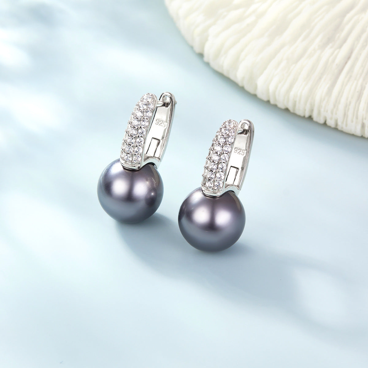 Cross-Border Pearl Jewelry Set | 925 Silver Vintage Earrings, Ring, Necklace